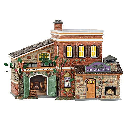 デパートメント56 Department 56 置物 6000635 Department 56 Snow Grapevine Winery Village Lit Building，