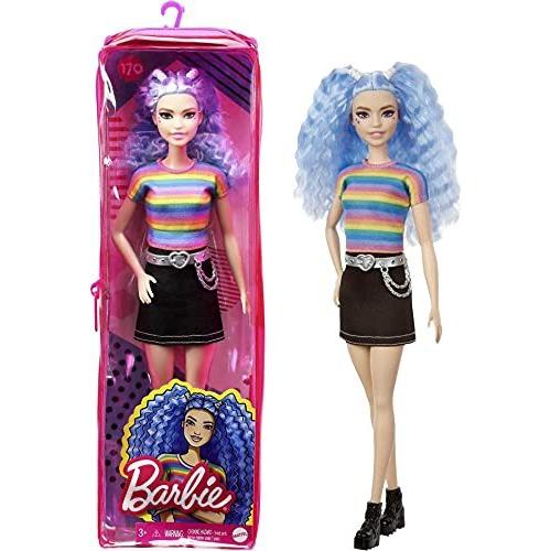 バービー バービー人形 ファッショニスタ GRB61 Barbie Fashionistas Doll with Long Blue Crimped