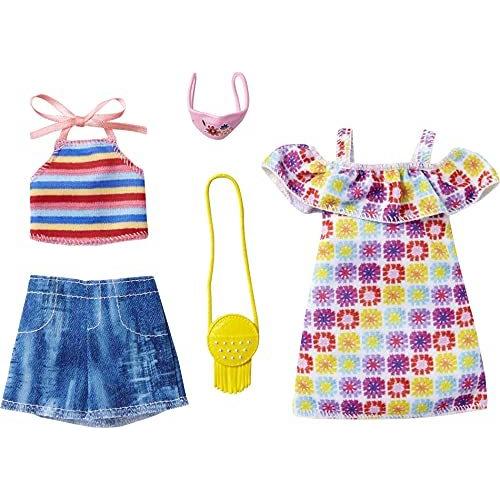 バービー バービー人形 着せ替え GRC91 Barbie Fashions 2-Pack Clothing Set, 2 Outfits Doll Include