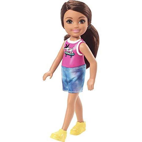 バービー バービー人形 GXT40 Barbie Chelsea Doll, Small Doll with Blonde Hair in Ponytail Wearing Rem