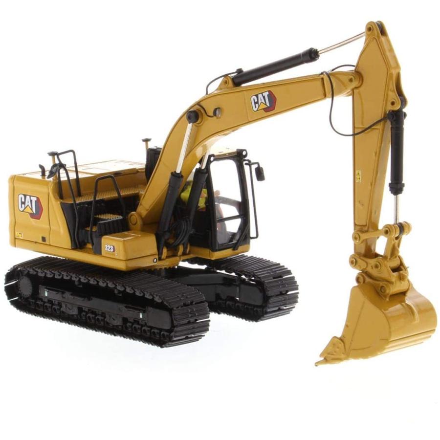 85657 – CAT 1:50スケール 新品未使用 Cat Diecast 323 Hydraulic Excavator with 4 new work-tools - Next