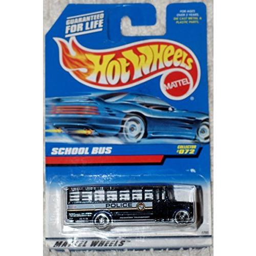 ホットウィール マテル ミニカー 1 Mattel Hot Wheels 1998 1:64 Scale Black Police School bus Die C