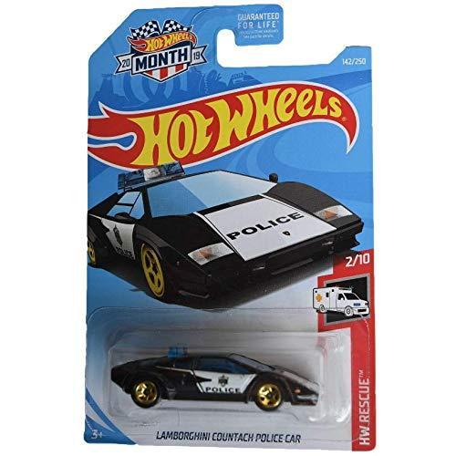 ホットウィール Hot Wheels ランボルギーニ・カウンタック 刑事警察鉄道車両 HWレスキュー 2/10 142/250 2019マ