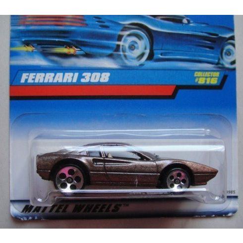ホットウィール マテル ミニカー 19985 HOT WHEELS BROWN FERRARI 308 COLLECTOR #816 5 DOT