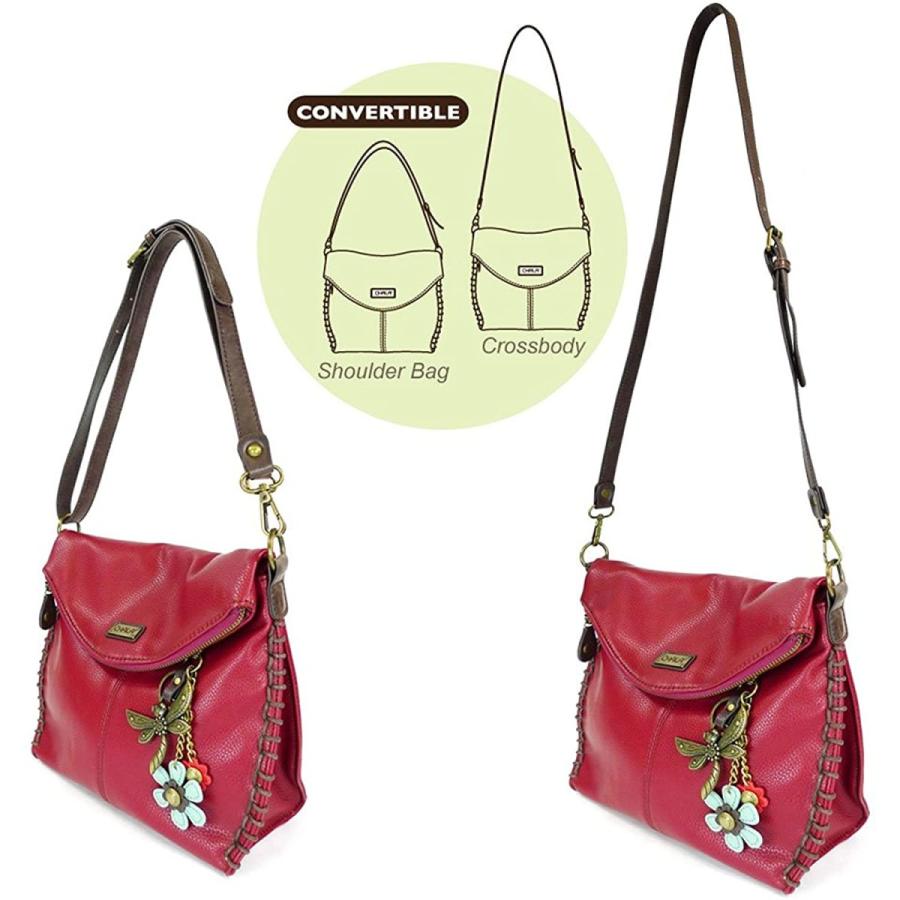 chala バッグ パッチ M828DF9 Chala Charming Burgundy Convertible Crossbody