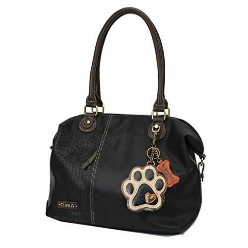 chala バッグ パッチ CHALA Laser Cut Crossbody Shoulder bag Tote Bag Faux Leather Black