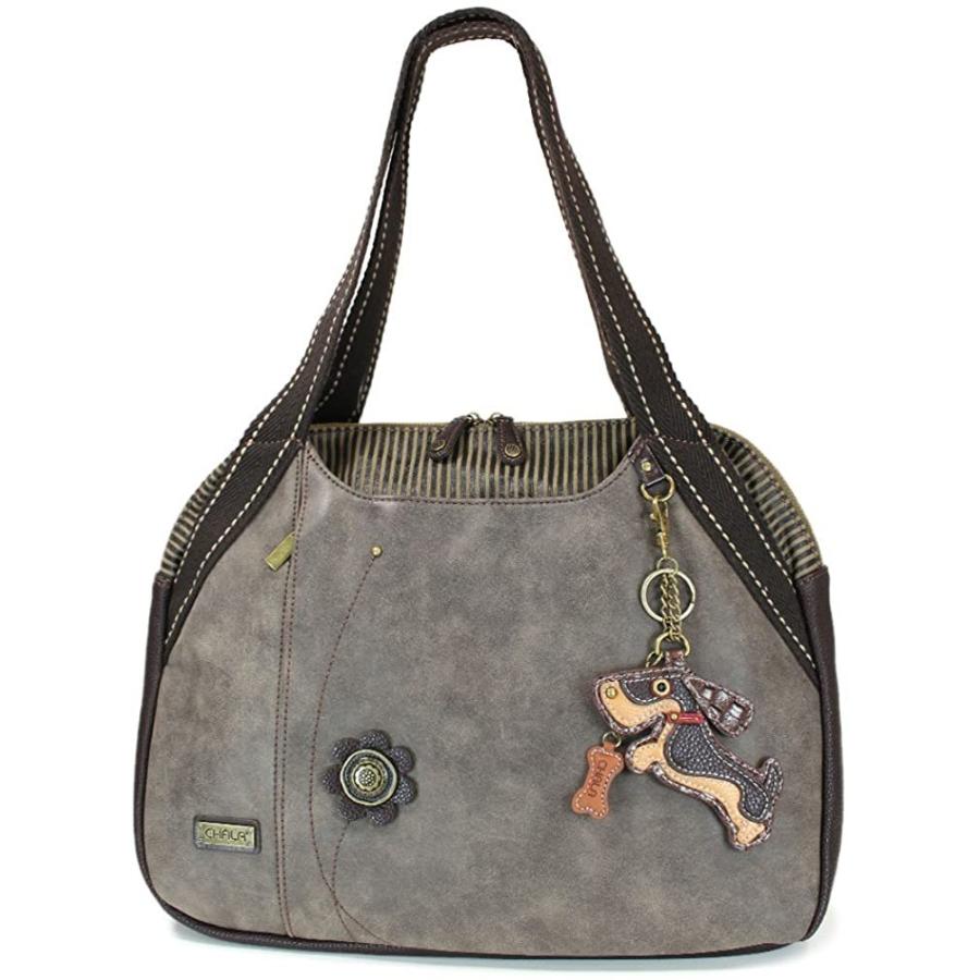 chala バッグ パッチ Chala Wiener Dog Bowling Bag， Stone Gray