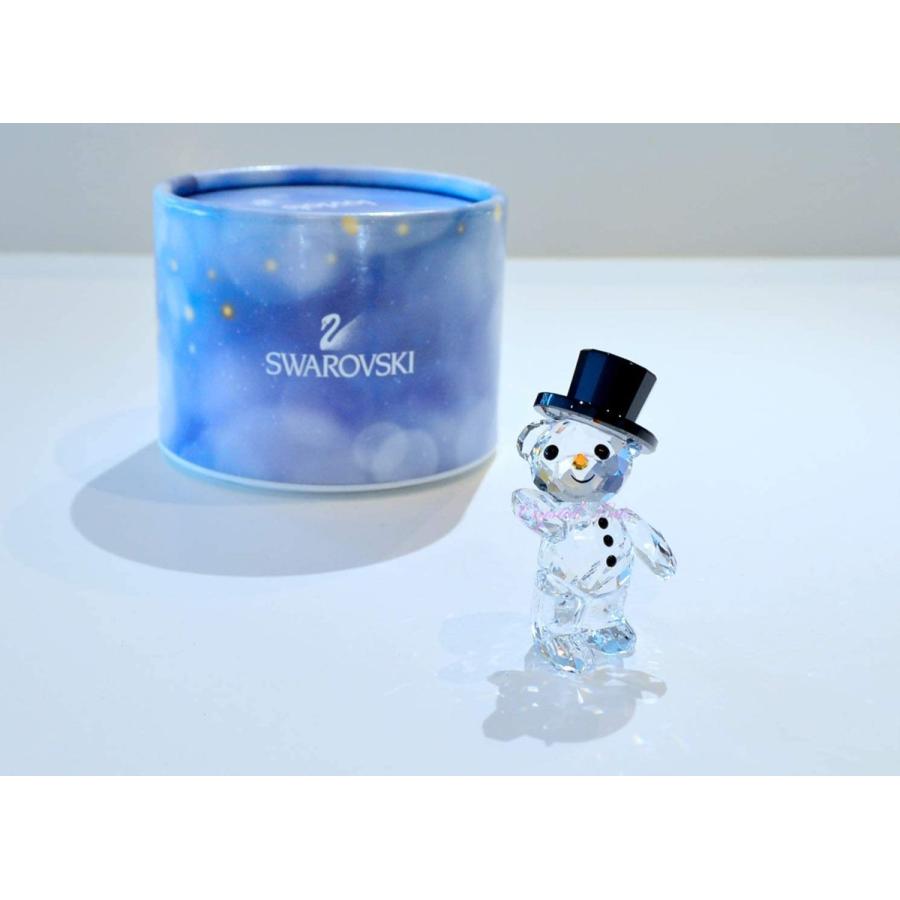 スワロフスキー Swarovski Krisベア 2015 限定 雪だるまの衣装 約4センチ 5136370 クリスベア クリスタル