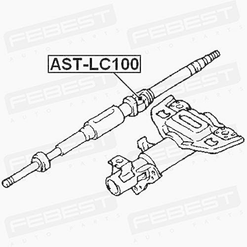 【お試し価格！】 自動車パーツ 海外社外品 修理部品 AST-LC100 Universal Joint Febest AST-LC100 Oem 45210-60121