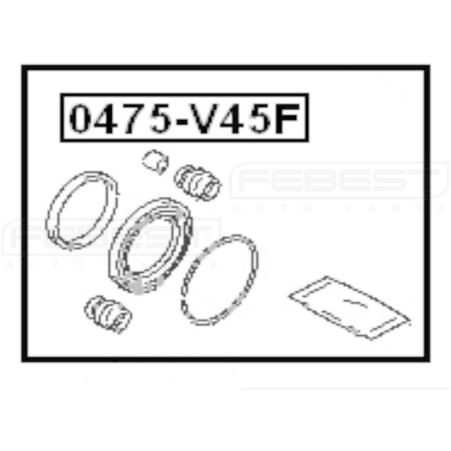 自動車パーツ 海外社外品 修理部品 B 0475 V45f Amz Mb Mb Cylinder Kit For Mitsubish