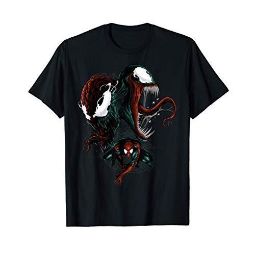 マーベル Marvel スパイダーマンとヴェノム 半袖Tシャツ メンズ【S 