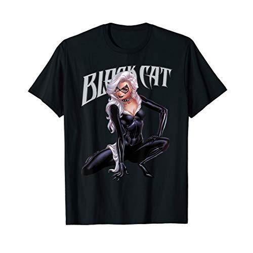 マーベル Marvel スパイダーマン ブラックキャット 半袖Tシャツ メンズ 