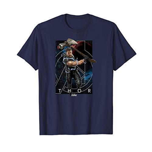 マーベル Marvel インフィニティウォー マイティソー 半袖Tシャツ メンズ  ネイビー フ