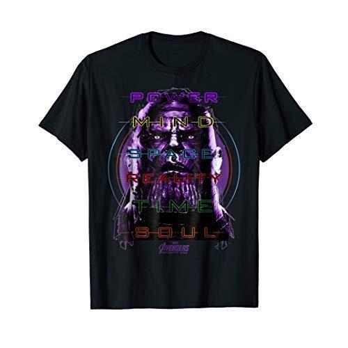 Tシャツ キャラクター ファッション TCT7K9R2SCT Marvel Infinity War Thanos 6 Infinity Stone Manif｜maniacs-shop