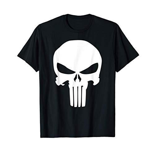 マーベル Marvel パニッシャー ガイコツ シンボル ロゴ 半袖Tシャツ ユニセックス 【Sサイズ】 ブ｜maniacs-shop
