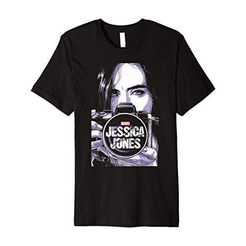 Tシャツ キャラクター ファッション W2D42GFNJMQ Marvel Jessica Jones Camera Premium T-Shirt Premi｜maniacs-shop