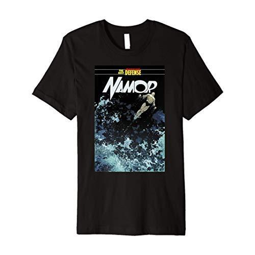 Tシャツ キャラクター ファッション AYMFHHRRNCH Marvel The Best Defense: Namor Comic Cover Premiu｜maniacs-shop