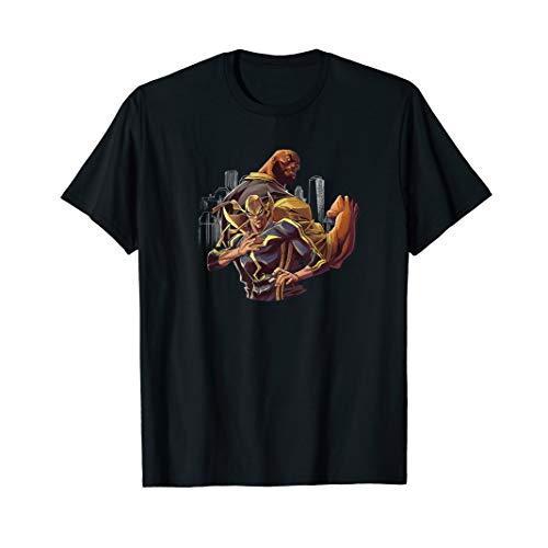 マーベル Marvel ザ・ディフェンダーズ ルーク・ケイジ アイアン・フィスト 半袖Tシャツ キッズ6-6
