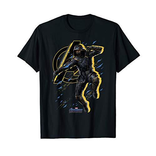 Tシャツ キャラクター ファッション YZ9NCHX3YZQ Marvel Avengers Endgame Ronin Splatter Pose Graph｜maniacs-shop