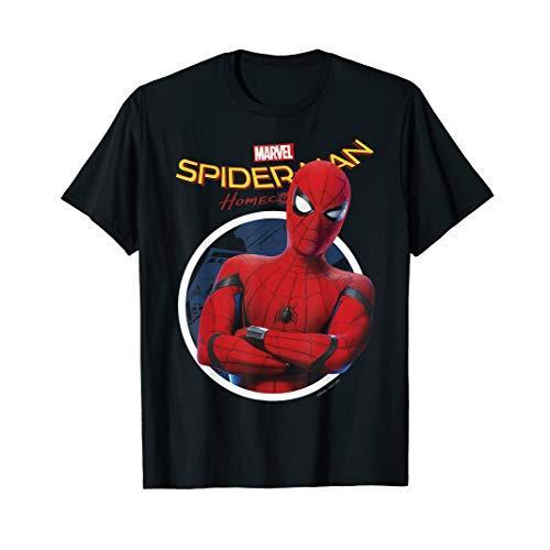 Tシャツ キャラクター ファッション GCR6XH2XEGW Marvel Spider-Man Homecoming Cross-Armed Evil Eye｜maniacs-shop