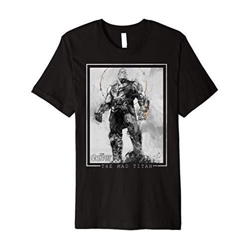Tシャツ キャラクター ファッション MWZFQZWBVD2 Marvel Avengers Infinity War Thanos Sketch Premiu