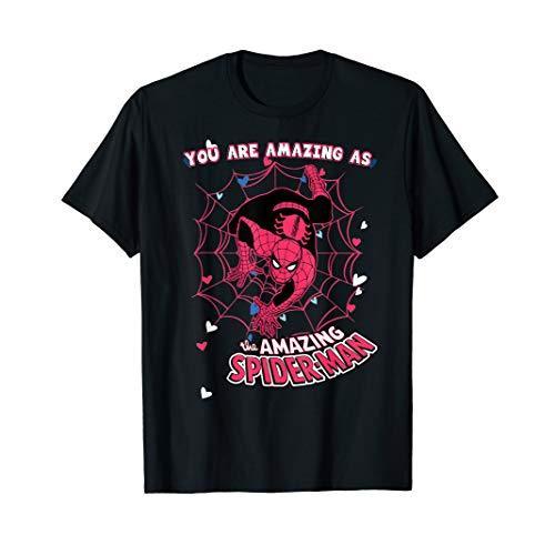 Tシャツ キャラクター ファッション A93G7F4WH8D Marvel Valentine's Day Spider-Man You Are Amazing