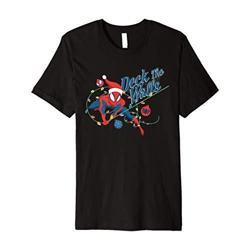 Tシャツ キャラクター ファッション YH7KHY1998S Marvel Spider-Man Deck The Walls Holiday Premium
