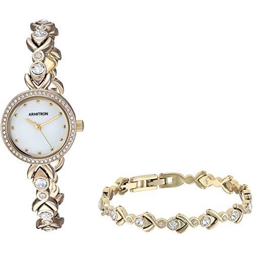 種類豊富な品揃え 腕時計 アーミトロン Acce Crystal Genuine 75/5544MPGPST Women's Armitron 75/5544MPGPST レディース 腕時計