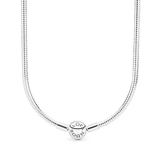 パンドラ アクセサリー ブランド 590742HV-42 Pandora Classic Snake Chain Charm Necklace - Great Gi