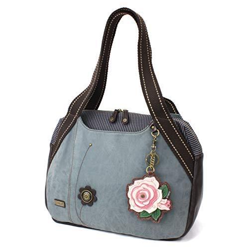 chala バッグ パッチ CHALA Bowling Bag - Pink Rose - Indigo