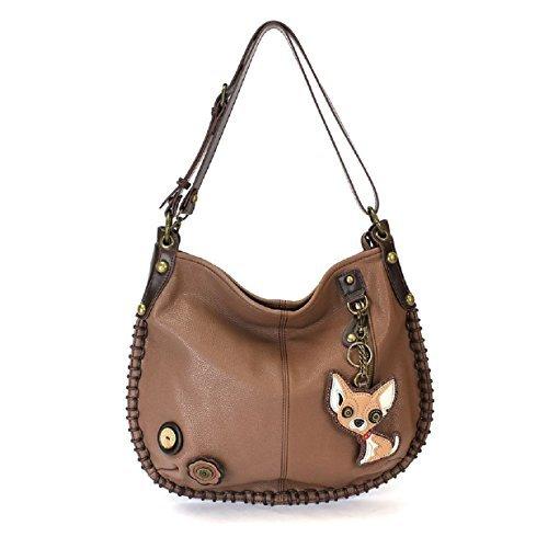 chala バッグ パッチ CHALA Handbag Charming Cross-body or Shoulder Convertible Large Hobo Bag - Grey (Chi
