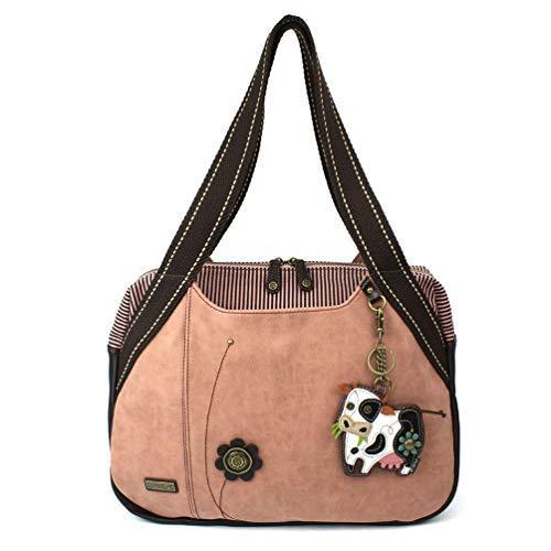 chala バッグ パッチ CHALA Bowling Bag - Cow - Dusty Rose