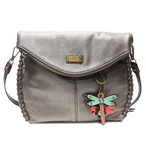 chala バッグ パッチ Chala Charming Crossbody Bag Shoulder Handbag With Flap Top and Zipper (Mini Dragonf