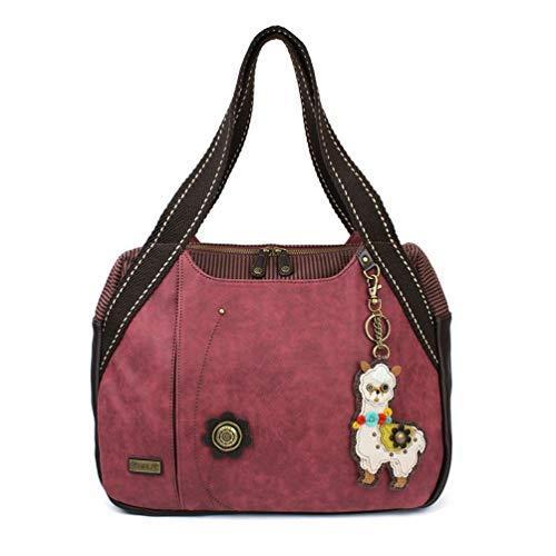 入園入学祝い パッチ バッグ chala Chala Burgundy) (Llama Burgundy Bag Tote Purse Shoulder Handbag その他バッグ