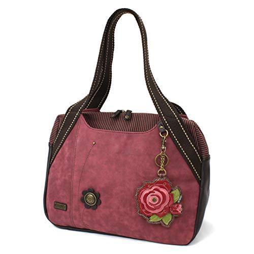 chala バッグ パッチ CHALA Bowling Bag - Red Rose - Burgundy