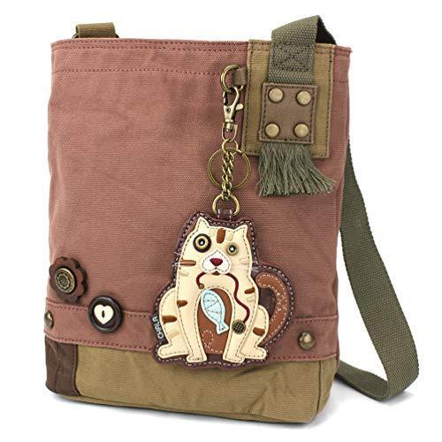 chala バッグ パッチ Chala Handbag Mauve Canvas Xbody Messenger Bag Collection (Cat-II)