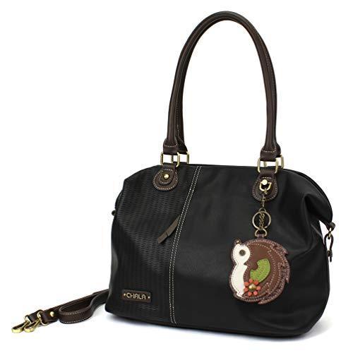 chala バッグ パッチ CHALA Laser Cut Crossbody Shoulder bag Tote Bag Faux Leather Black