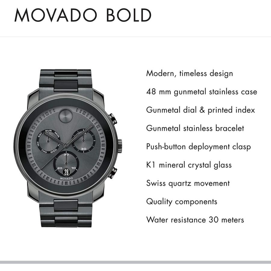 楽天 腕時計 モバード メンズ Movado Men S Bold Large Metals Chronograph Watch With A Printed Index Pd マニアックス Yahoo 店 通販 Yahoo ショッピング 超歓迎 Www Ladislexia Net