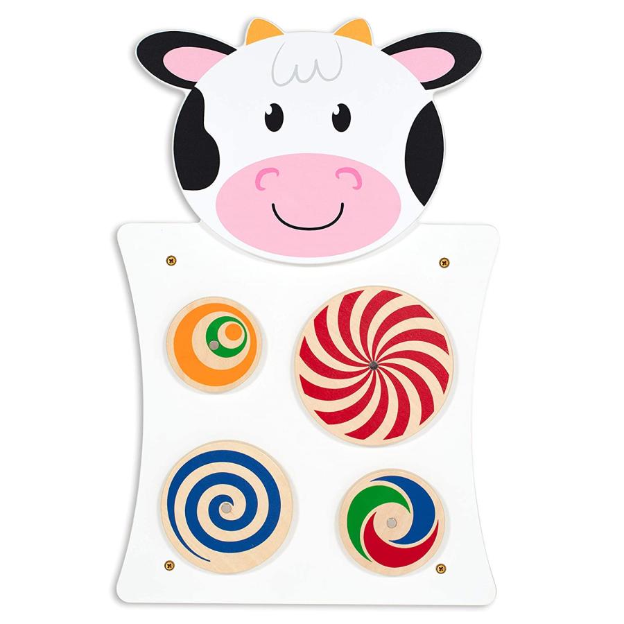 知育玩具 ラーニングアドバンテージ パズル 50677 SPARK & WOW - 50677 Cow Activity Wall Panel