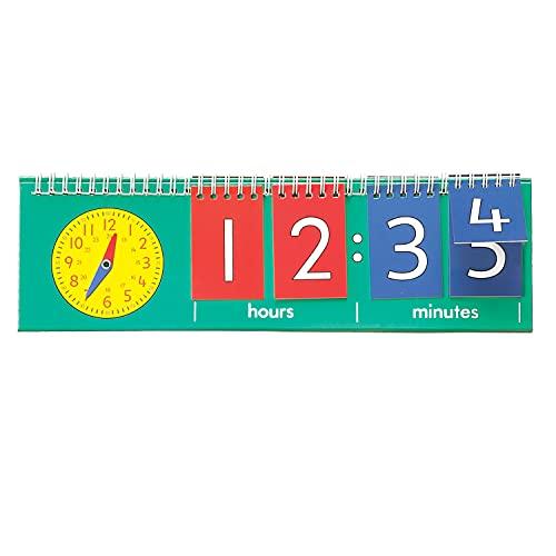 知育玩具 ラーニングアドバンテージ パズル 7548 edxeducation Time Flip Chart - Teaching Clock