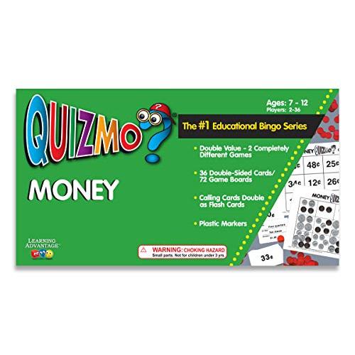 知育玩具 ラーニングアドバンテージ パズル 8236 QUIZMO Money - Bingo-Style Money Game - 2 Lev