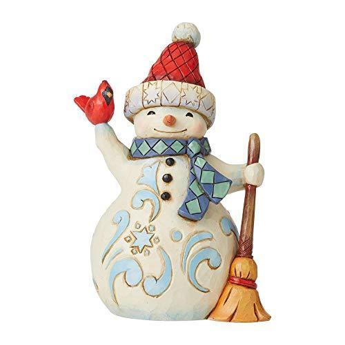 エネスコ Enesco コウカンチョウと雪だるま ジム・ショア ハートウッドクリーク 約13センチ 6009005