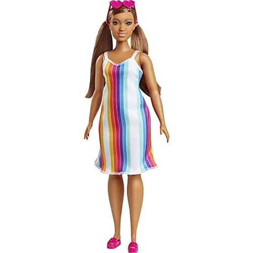 バービー バービー人形 GRB38 Barbie Loves the Ocean Beach-Themed Doll (11.5-inch Curvy Brunette), Mad