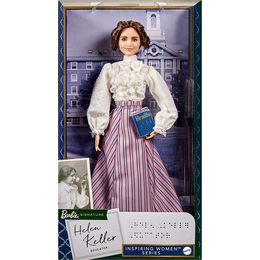 バービー バービー人形 GYH02 Barbie Inspiring Women Helen Keller Doll (12-inch) Wearing Blouse and Sk_5