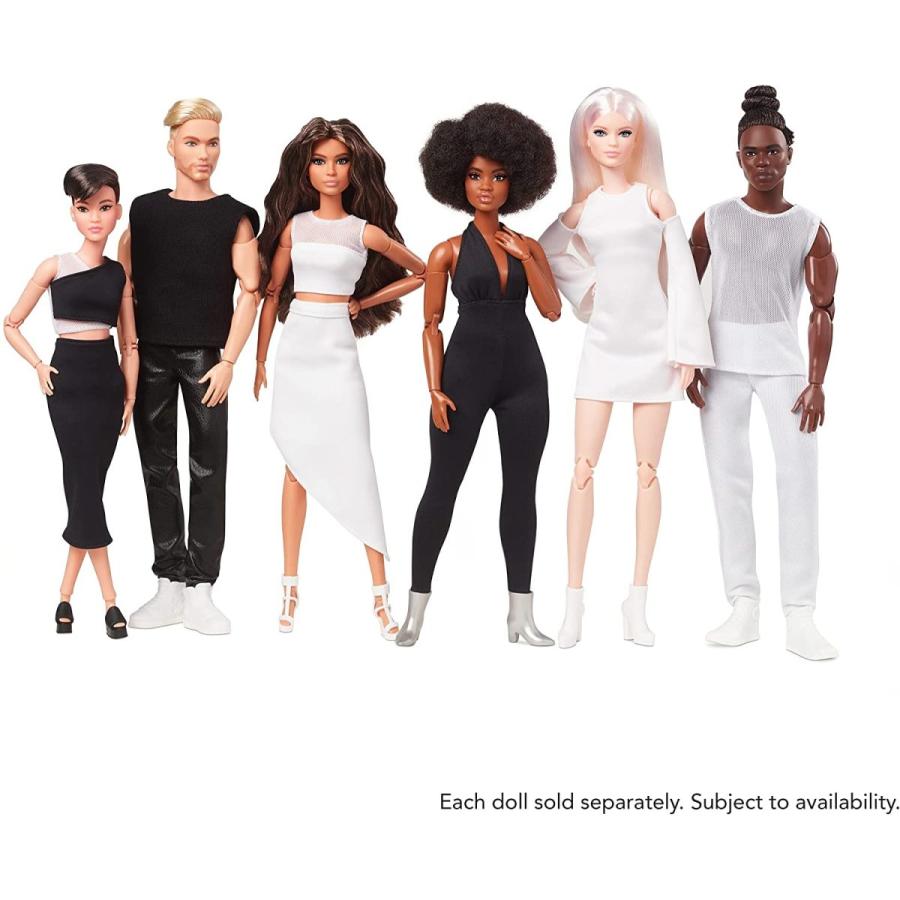 バービー バービー人形 バービールック GXB29 Barbie Signature Looks Doll (Petite， Brunette Pixi_4