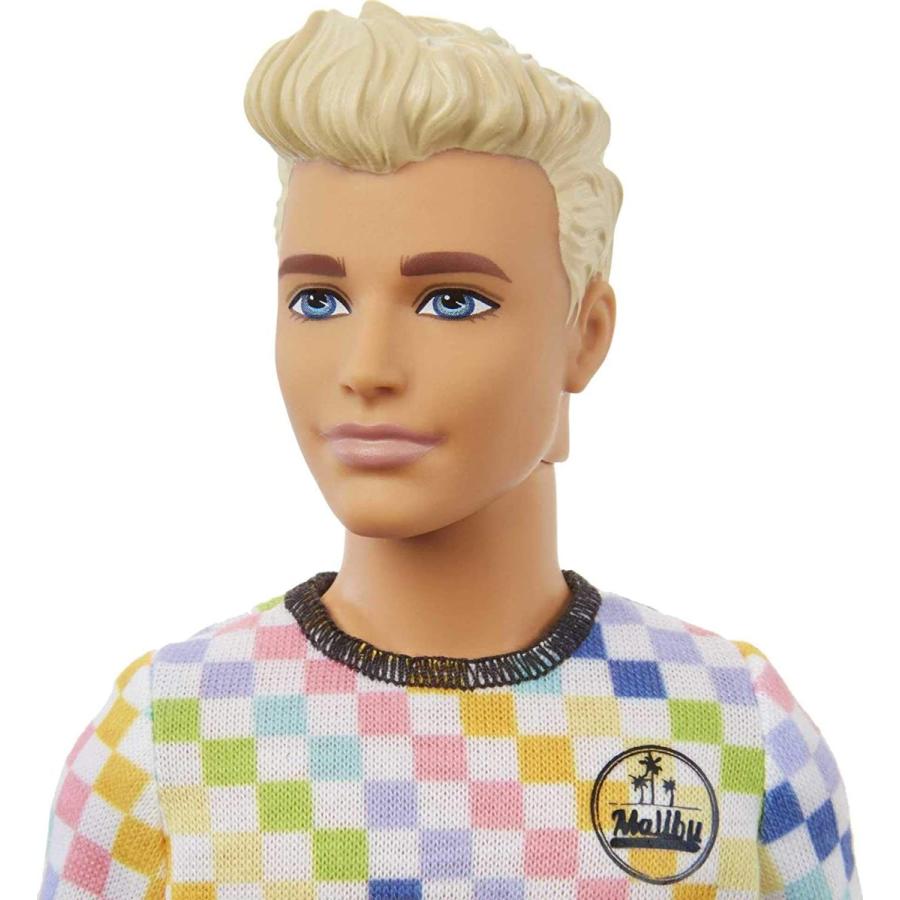 バービー バービー人形 ケン GRB90 Barbie Fashionistas Ken Doll #174 with Sculpted Blonde Hair Weariの画像