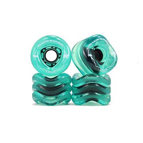 Shark Wheel 72mm Longboard Wheels – 78a DNA Formula, Set Of 4, Made In USA For Cruising & Rough Terrain