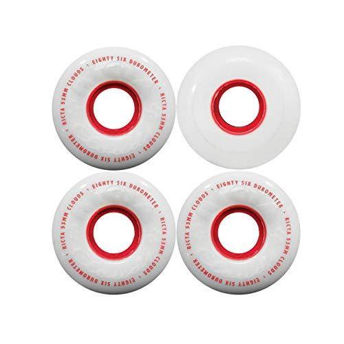 ウィール タイヤ スケボー RIWH063 RICTA 57mm Clouds Red 86a Skateboard Wheels - Red