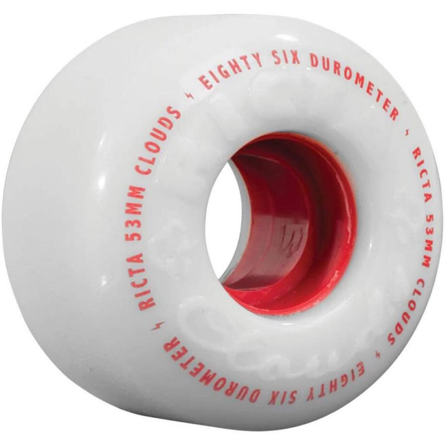 ウィール タイヤ スケボー RIWH063 RICTA 57mm Clouds Red 86a Skateboard Wheels - Red_2