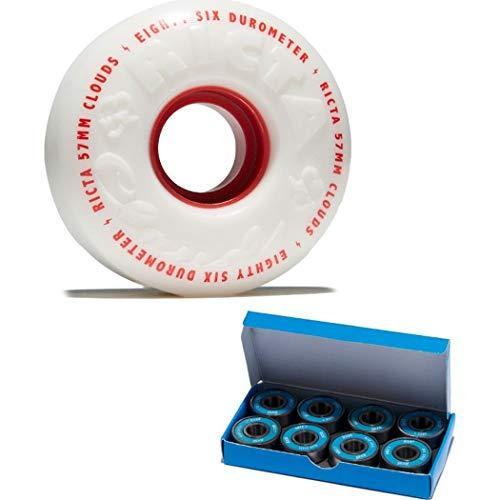 ウィール タイヤ スケボー Ricta Clouds 86A Skateboard Wheels (Set of 4) with CCS ABEC 7 Bearings
